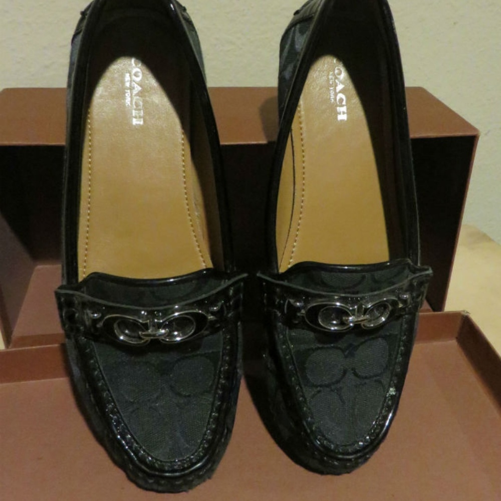 COACH Signature / FORTUNATA / Loafers Black 8.5